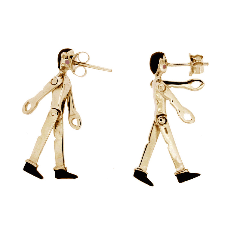 Golden Pinocchio earrings