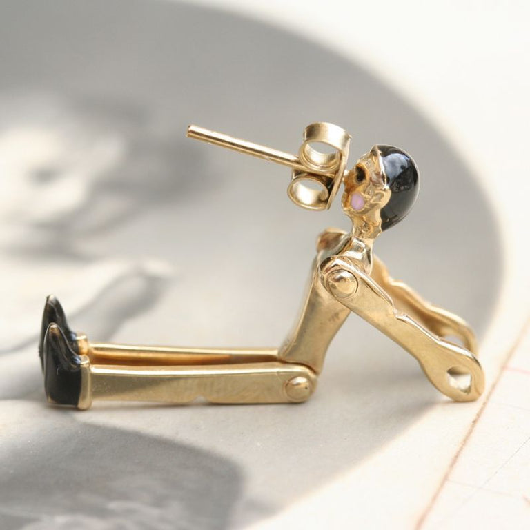 Golden Pinocchio earrings
