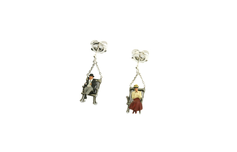Small characters earrings