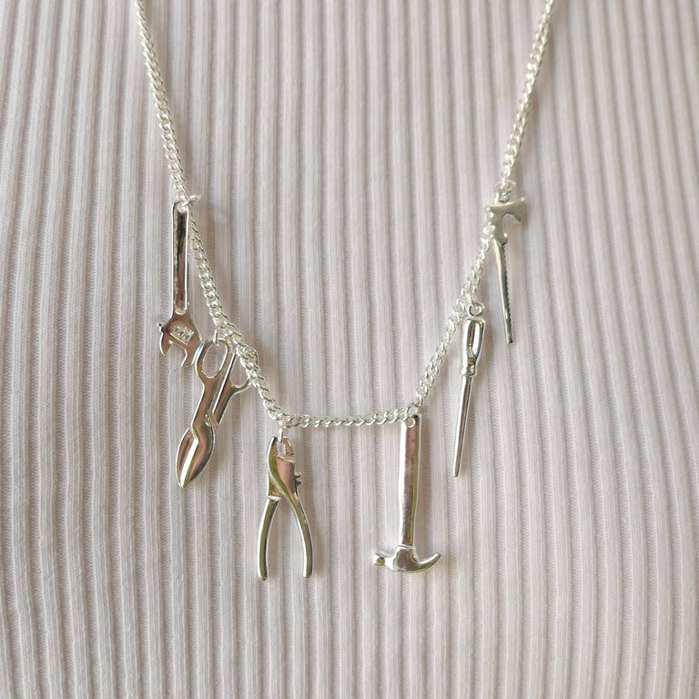 Collier outils argent